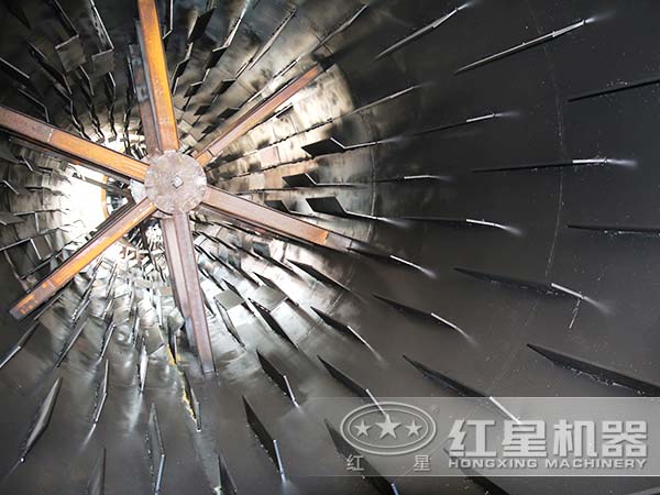 間接式烘干機內(nèi)部細(xì)節(jié)