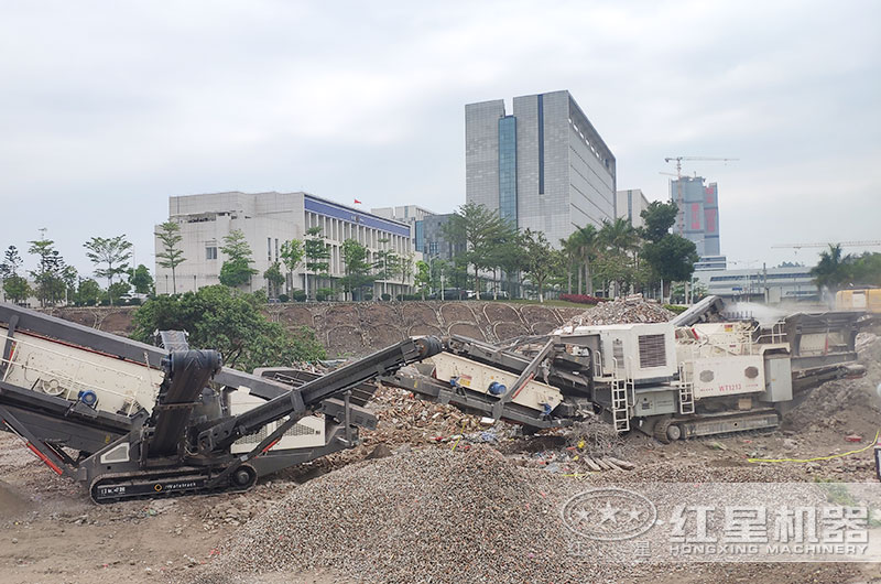 建渣處理現(xiàn)場(chǎng)實(shí)拍圖