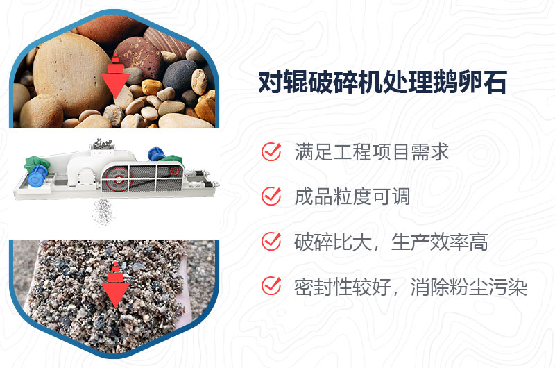 對輥破碎機(jī)能擠鵝卵石嗎？附視頻