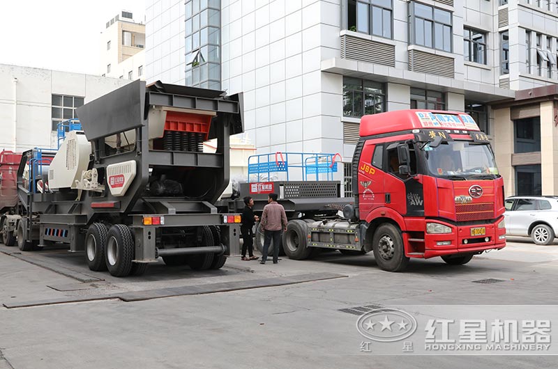 一套大型建筑垃圾粉碎機(jī)設(shè)備發(fā)貨