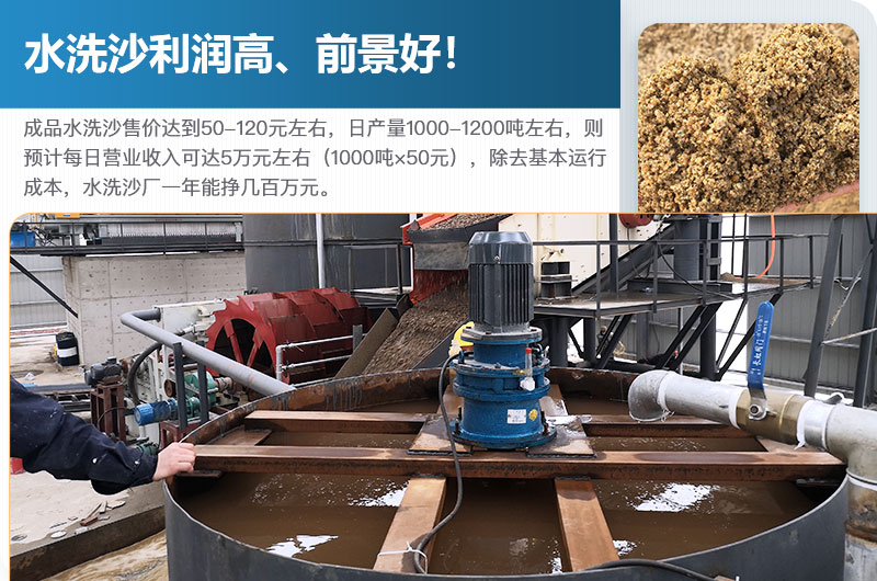 水洗砂的原料是什么？水洗沙一年能掙多少錢？