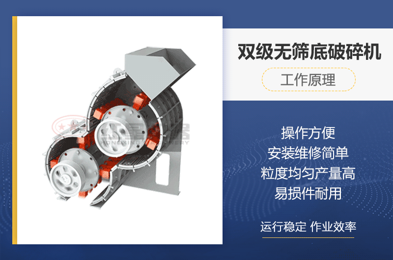 雙級(jí)無(wú)篩底破碎機(jī)原理