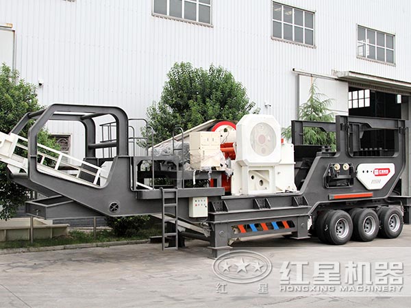輪胎式移動破碎站-車載行走，隨用隨走，方便更快捷
