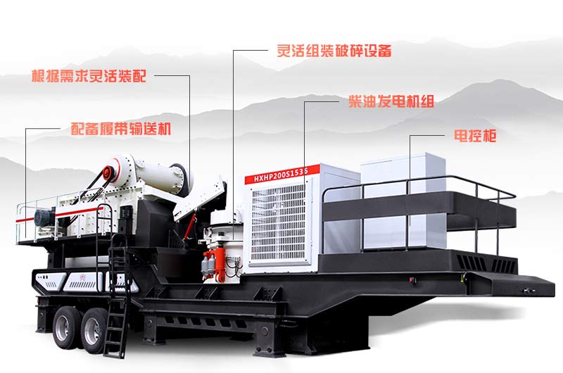 車載流動破碎石仔機組機細(xì)節(jié)劃分