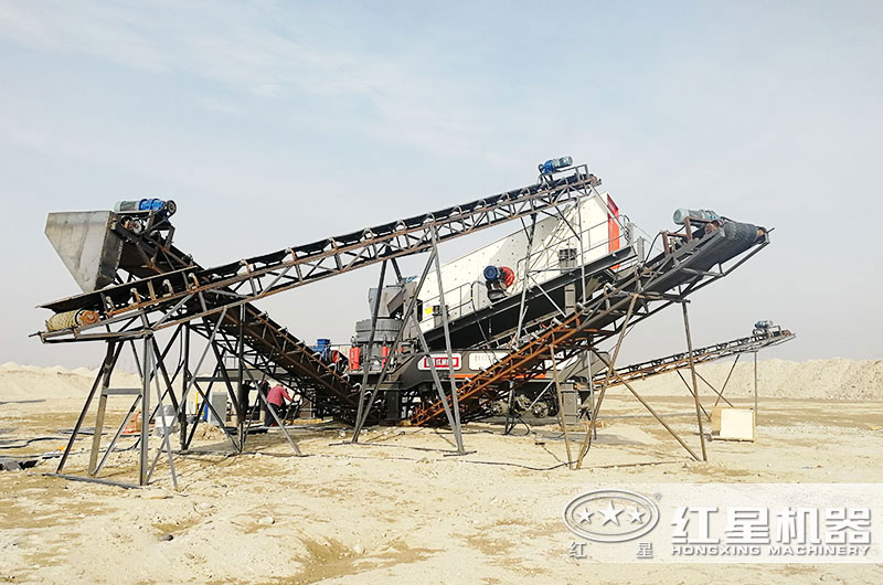 鋼筋混凝土破碎用什么機(jī)器？建筑垃圾移動破碎站剛剛好