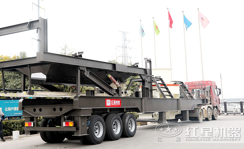 掛上車(chē)頭就走的移動(dòng)制砂機(jī)發(fā)貨